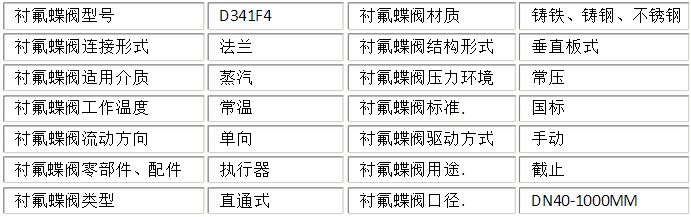 衬氟蝶阀法兰衬氟蝶阀