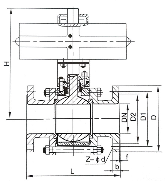 D971F46-16C衬氟蝶阀